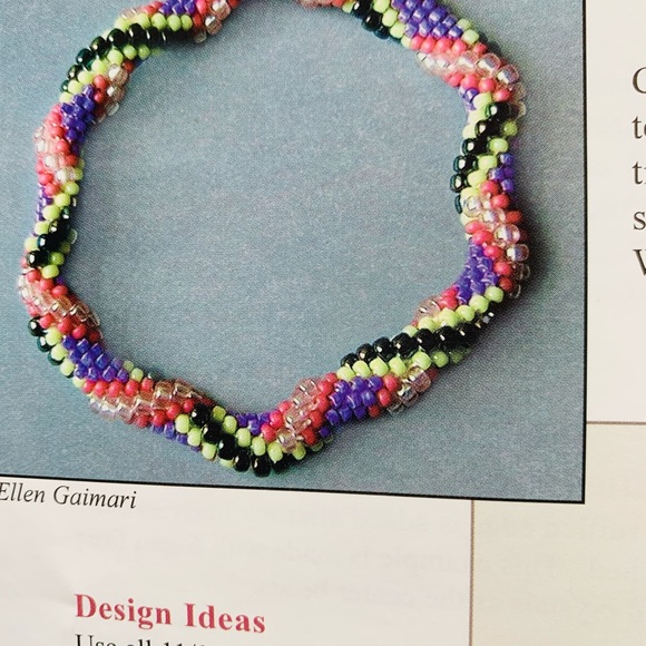 ! Vintage 2002 Beaded Crochet Ropes how-to booklet by Judith Bertoglio-Giffin - Picture 8 of 11